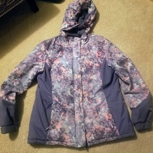 Unique Pink and Purple Floral Mountain Warehouse Winter Coar